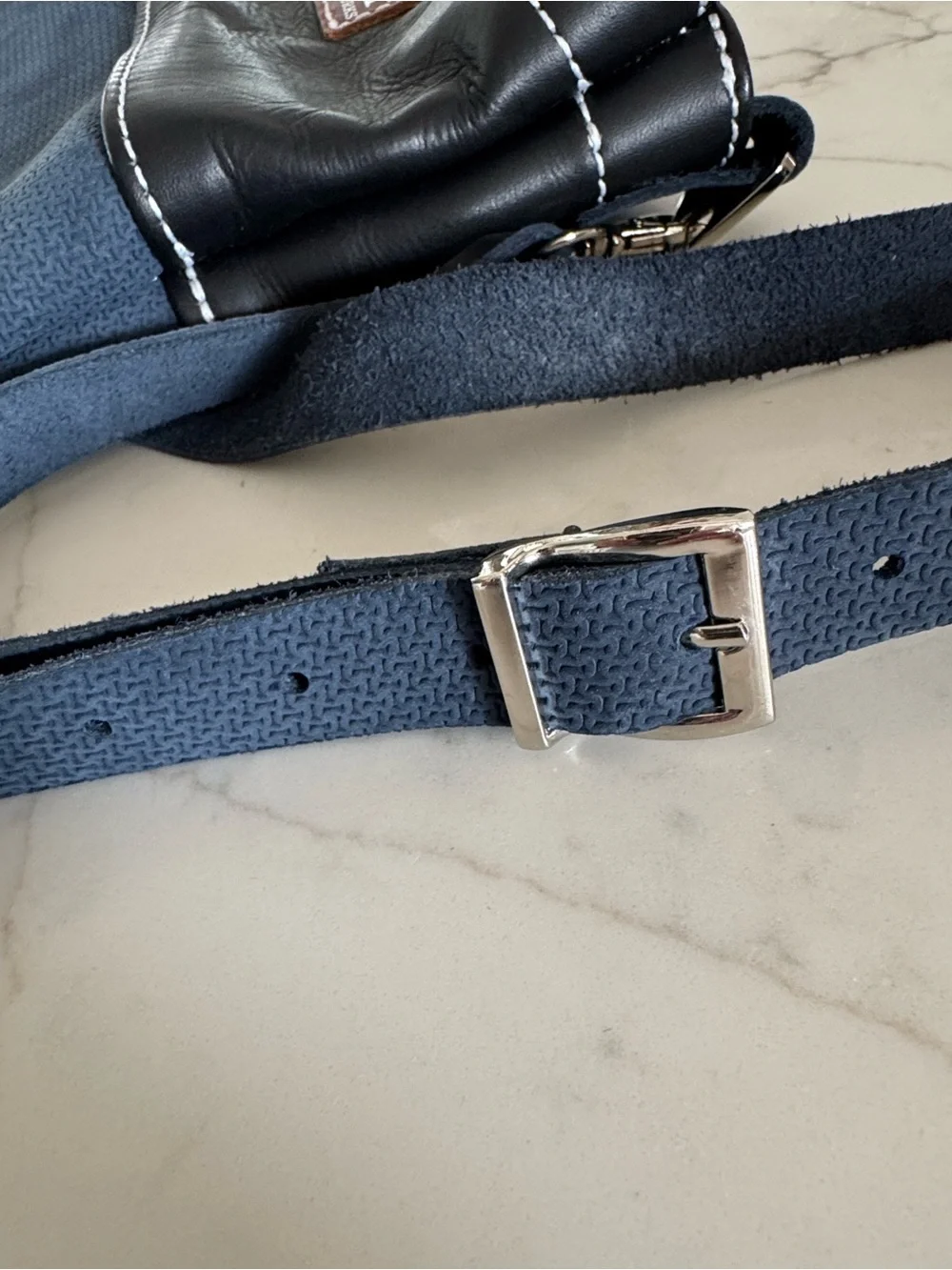 Navy and Black Messenger Crossbody